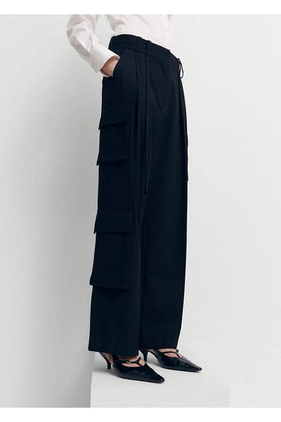 MANGO Woman Pleated Cargo Pants
