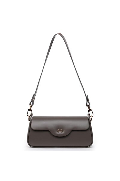 Matmazel Aureus Koyu Gri Kadın Omuz Çantası