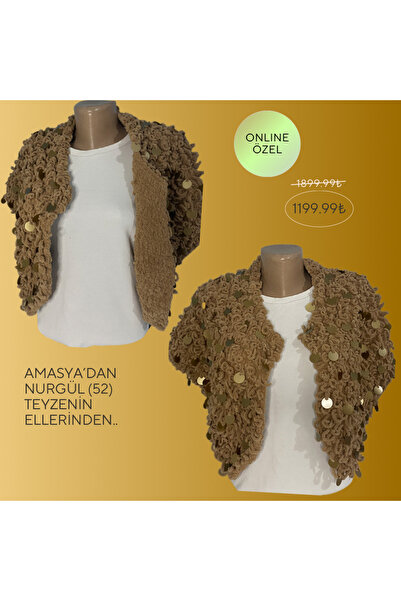 cici EL YAPIMI ÖRGÜ BOLERO&ŞAL