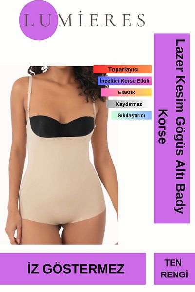 Lumieres High Quality Non-Marking Recovery Shaper Laser Cut Underbust Bady Corset