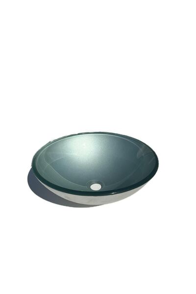 Brezza Tezgah Üstü Yuvarlak Cam Lavabo - B-14