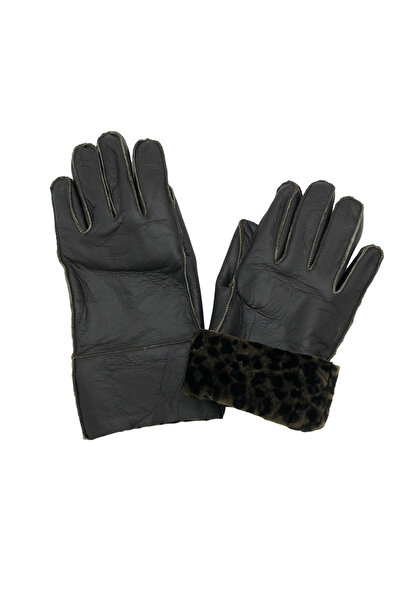 makü İçi Kürklü Deri Eldiven