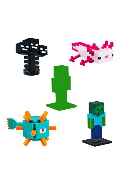 MINECRAFT مجموعة PMI 3D Figure Toppeez مكونة من 5 قطع MC2040 موديل 1
