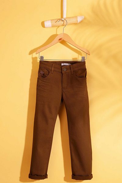 U.S. Polo Assn. Boy's Dark Khaki Canvas Pants