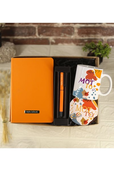 GAGGA GIFT Kişiye Özel Desenli Defter & Kişiye Özel Tükenmez Kalem & Kupa & A...