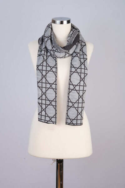 Sebir Moda Cannage Patterned Knitwear Scarf