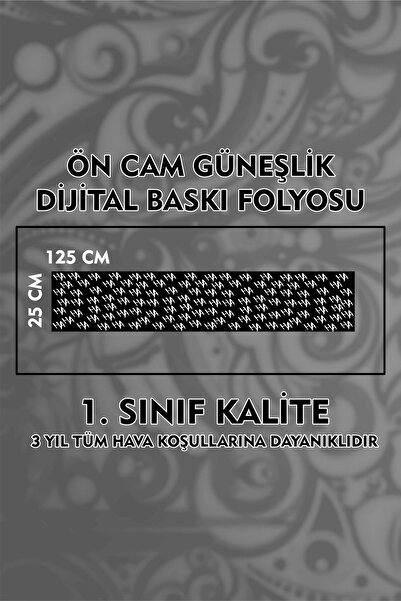 3M Joker HAHA Ön Cam Güneşlik Folyo / Dijital Baskı / Yapışkanlı Folyo / Araç...