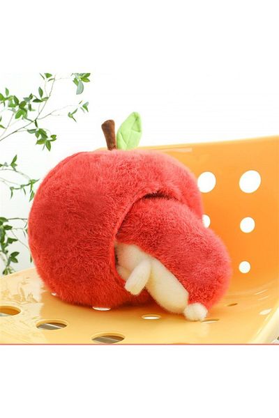 NB market Crop Plush Toy in Large Size Apple - Zippered, Gift Special Series Pillow Sleeping Companion