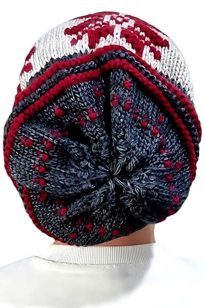 Uniquetrenders Чоловіча в'язана шапка з візерунком сніжинок