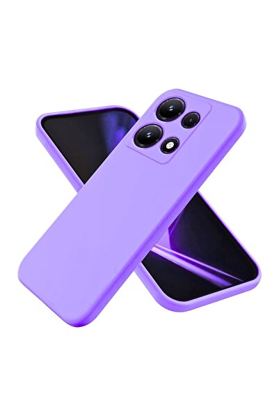 HANPORIUM جراب سيليكون متوافق مع هاتف Infinix Note 30 5G - غطاء مرن بلون باستيل مع حماية للكاميرا - أرجواني