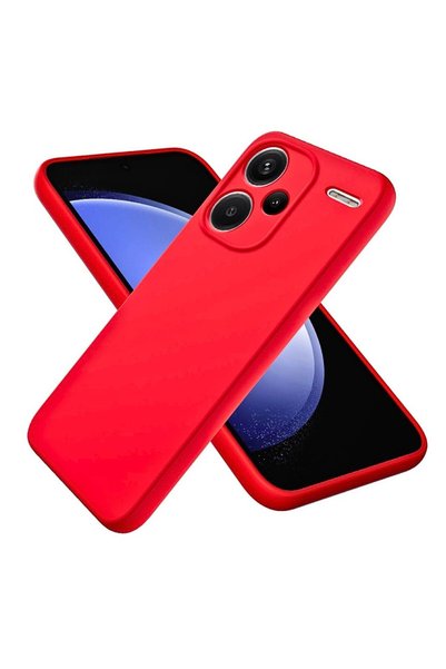 HANPORIUM جراب سيليكون متوافق مع هاتف Redmi Note 13 Pro Plus - غطاء مرن مع حم...