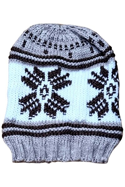 Uniquetrenders Чоловіча в'язана шапка з візерунком сніжинок