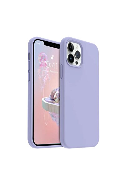 HANPORIUM حافظة سيليكون متوافقة مع هاتف Apple iPhone 11 Pro - غطاء حماية كامل مرن بلون باستيل - أرجواني