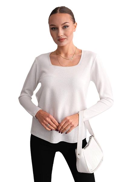 lavella Pulover de damă cu sclipici cu gât în U 12805 BGL-ST04109