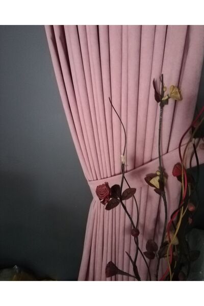 Karesi ستارة خلفية مسحوق 1x2.5 مع طيات في المنتصف بجناح واحد - 12481