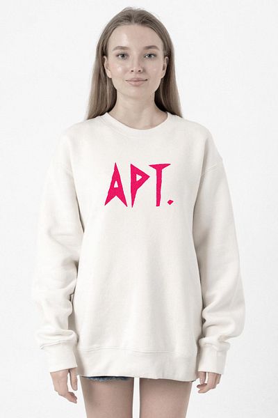 Tshirthane Blackpink Apt White Women's 2Ip Sweatshirt