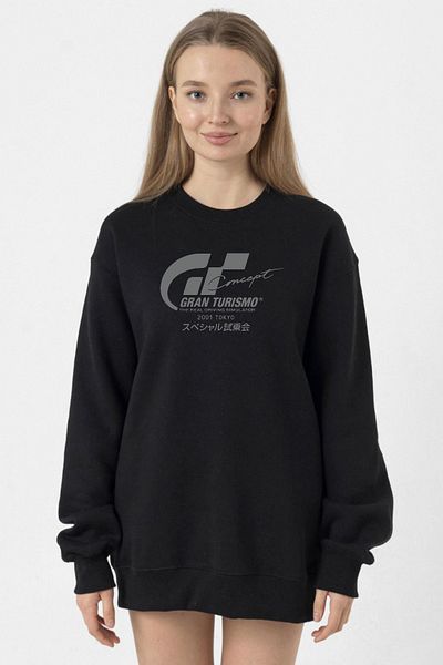 Tshirthane Gran Turismo Concept Black Women's 2Ip Sweatshirt