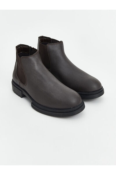 LC Waikiki LCW STEPS Kahverengi Deri Görünümlü Erkek Bot