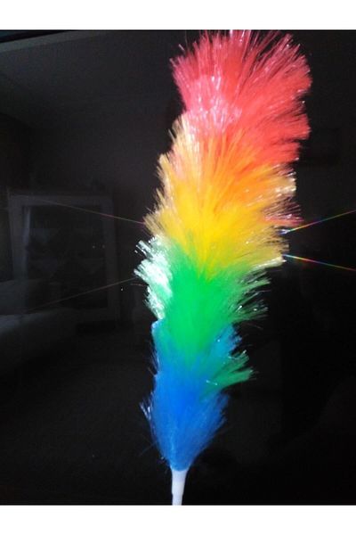 HANK TİCARET 2 Pieces Fiber Tassel Colorful Anti Static Tassel 63 cm