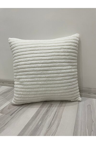 YILMAZHOME Husă de pernă decorativă cu dungi de pluș
