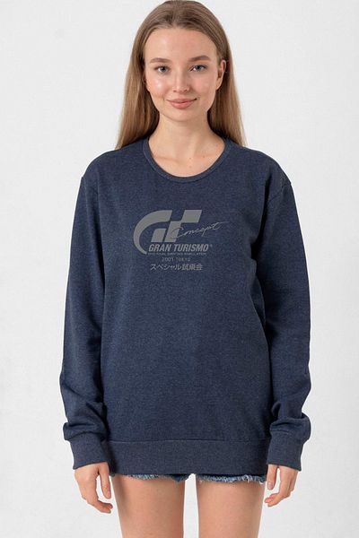 Tshirthane Gran Turismo Concept Indigo Women's 2Ip Sweatshirt