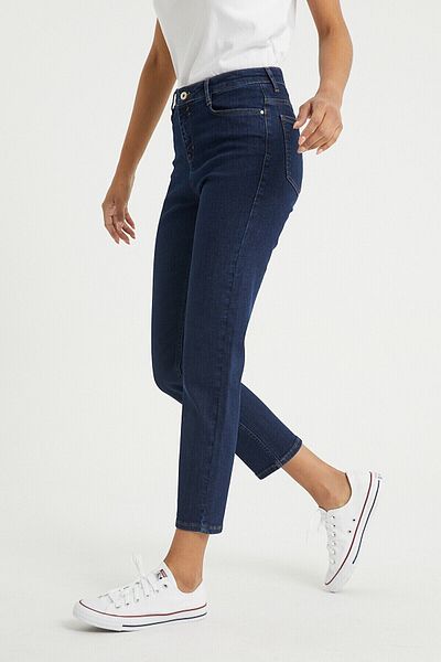 Ramrod Mom Boyfrend Lycra Mid Waist Jean Trousers