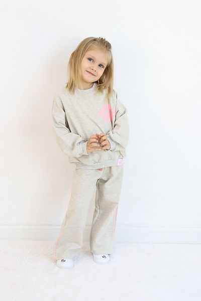 Pijamella Κοριτσίστικο σετ 2 τεμαχίων Oversize φούτερ με λαιμόκοψη-Σετ φούτερ με φούτερ