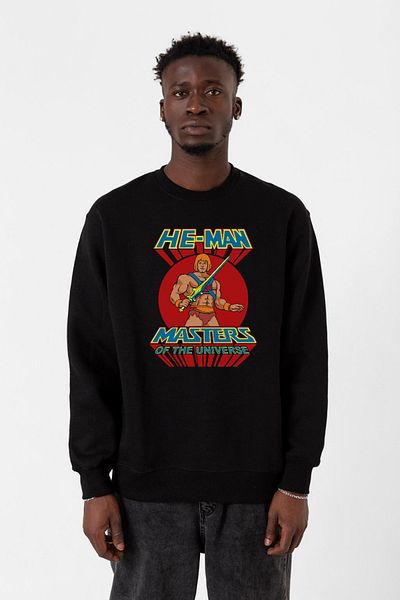 Tshirthane Ανδρικό φούτερ He Man Masters Of The Universe Μαύρο 2ip