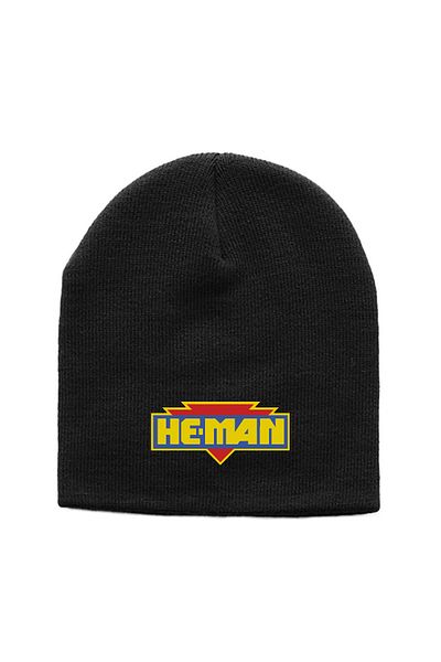 Tshirthane Черна плетена шапка с лого на He Man