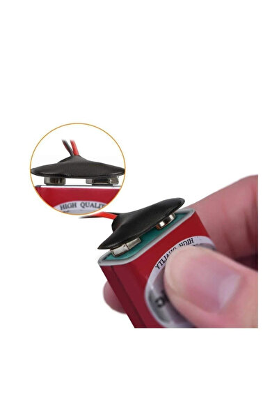 nelerbulurum 10 ADET 9v Pil Başlığı Bağlantı Kablosu Jack Soket 10 cm kablolu yüksek kalite