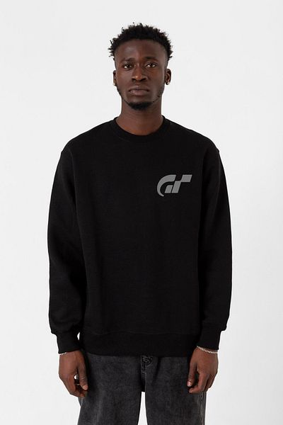 Tshirthane Gran Turismo Pocket Logo Μαύρο ανδρικό φούτερ 2ip
