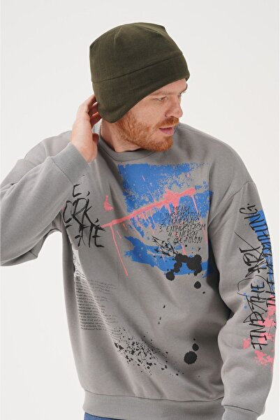 Cosy Club Shop Men's Khaki Green Winter Fleece Beanie - Green, Cold Proof, Ea...