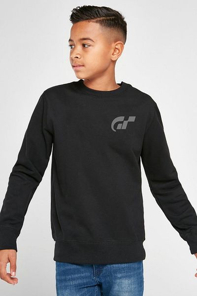 Tshirthane Детски суитшърт Gran Turismo Pocket Logo, черен, 2ip