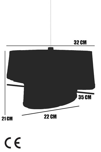 BBY HOME & DESIGN Areia Model Chandelier-Lampshade-Comediate Set