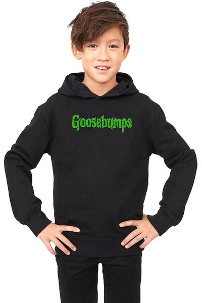 Tshirthane Детски суичър с качулка и надпис „Goosebumps“ - 3ip