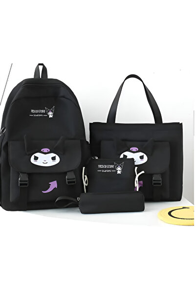 bundle island Set de 4 rucsacuri școlare pentru copii cu figurine de personaj...