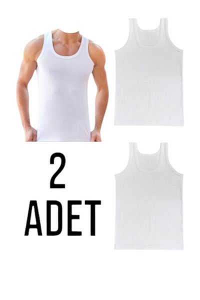MODA Öz Yakut Men's Combed Cotton Tank Top 2 Pack Cotton
