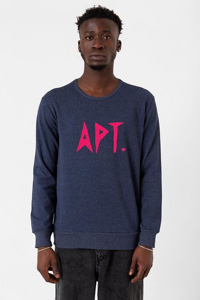 Tshirthane Ανδρικό φούτερ Blackpink Apt indigo 2ip
