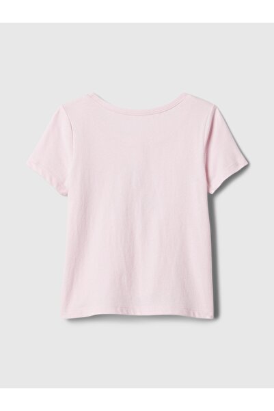 GAP Kız Bebek Pembe Grafikli T-Shirt