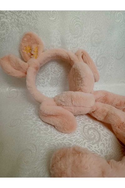 Fua Shop Children's Plush Bow Movable Ear Movable Sound Winter Earmuff
