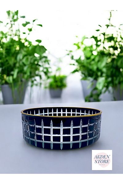 Paşabahçe Crystal Cut Cardelin Presentation Bowl