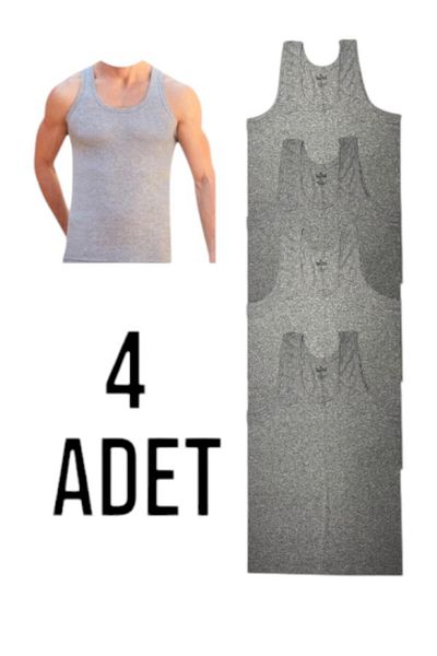 MODA Öz Yakut Men's Combed Cotton Athlete 4 Pack Cotton