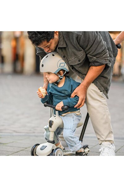 SCOOT AND RIDE Push And Go Ebeveyn Kontrollü Çocuk Scooter Ash 240527-00067