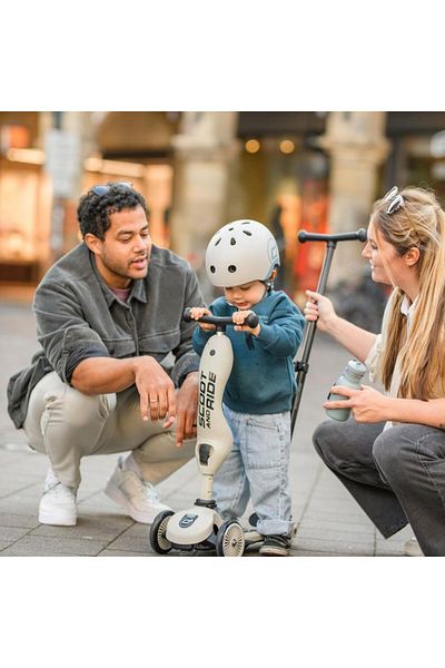 SCOOT AND RIDE Push and Go Parental Control Child Scooter Ash 240527 -00067