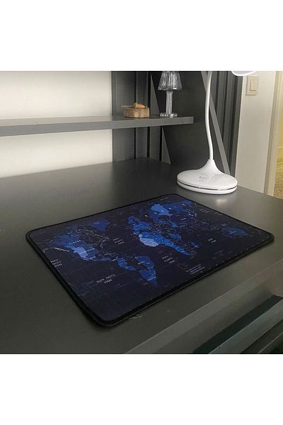 SAVA HOME COLLECTİON SAVA HOME® 25x32 см Подложка за мишка с малък размер, карта на света