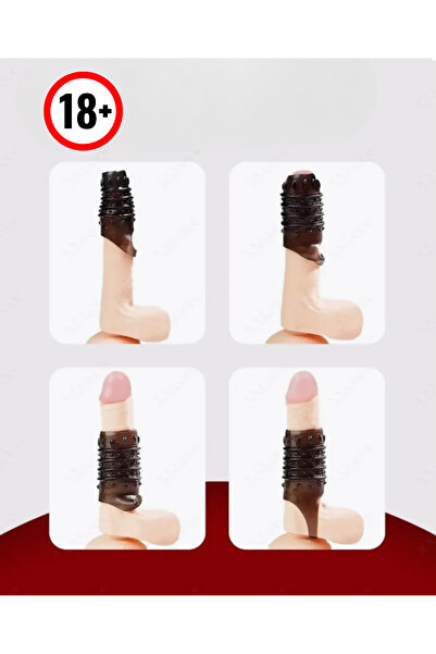 Night Blue Erotic Shop Penis Kılıfı - Kalınlaştırıcı - Ek Penis Testisli