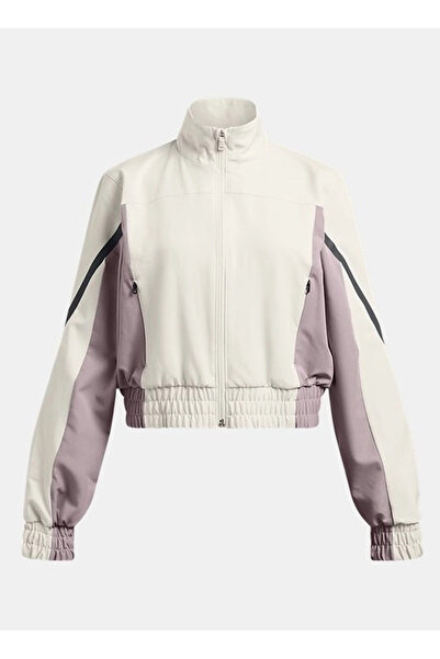 Under Armour Krem Kız Çocuk Mont 1388637-110-Unstoppable Crop Jacket