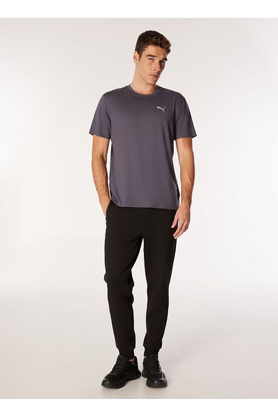Puma Ανδρικό μπλουζάκι με γκρι λαιμόκοψη 52498969   - ΤΕΕ RUN CLOUDSPUN SS