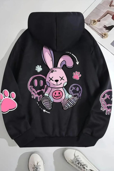 Wish BF Hanorac unisex din amestec de bumbac - țesătură cu compact fire (Pa b...