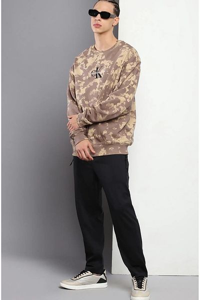 Calvin Klein Ck Hoodie - Camo Aop, Crew Neck, Relaxed Cut